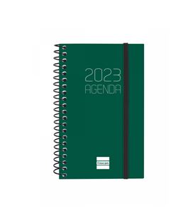 Agenda espiral 2023 semana vista hori. 79x127 opaque verde finocam 74271202 - 742712023