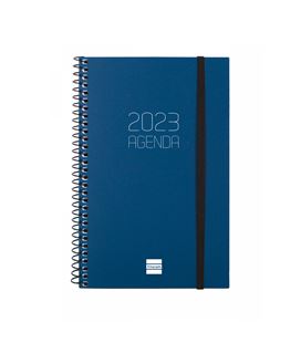 Agenda espiral 2023 semana vista hori. 117x181 opaque azul finocam 74275103 - 742751023