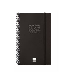 Agenda espiral 2023 semana vista hori. 117x181 opaque negro finocam 7427560 - 742756023