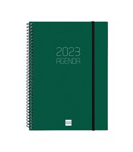 Agenda espiral 2023 semana vista hori. 155x212 opaque verde finocam 7427620 - 742762023