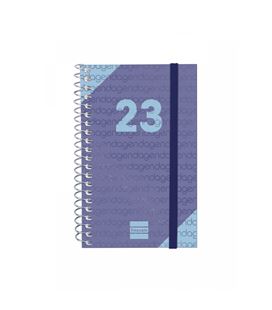 Agenda espiral 2023 semana vista hor. 79x127 year azul finocam 741421023 - 741421023