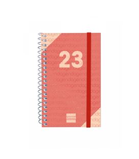 Agenda espiral 2023 semana vista hor. 79x127 year rojo finocam 741423023 - 741423023