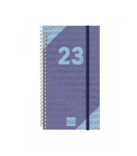 Agenda espiral 2023 semana vista hor. 94x171 year azul finocam 741431023 - 741431023