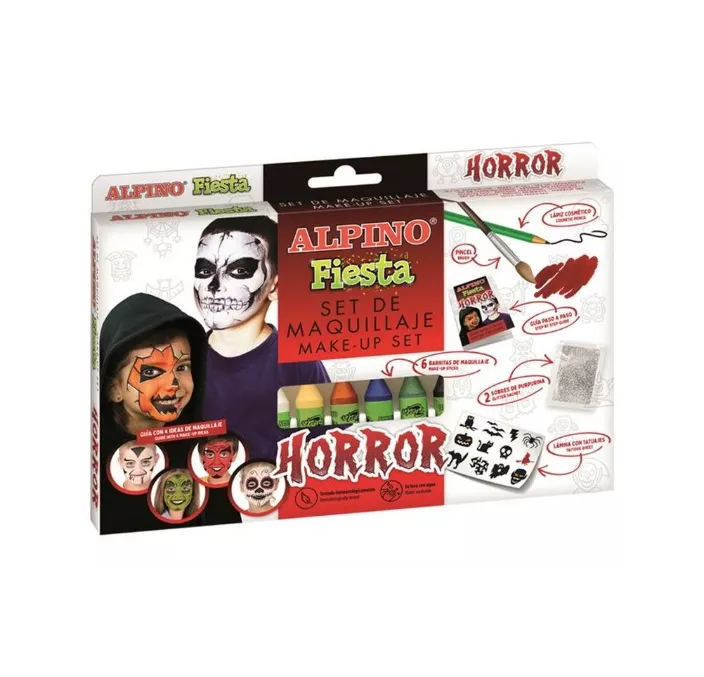 MAQUILLAJE HALLOWEEN 6 PINTURAS ALPINO DL0000107