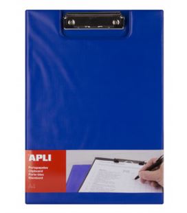 Carpeta miniclip escote a4 bolsa interior azul apli 17205 - 17205