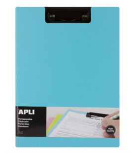 Carpeta miniclip escote a4 bolsa interior foam turquesa apli 17206 - 17206