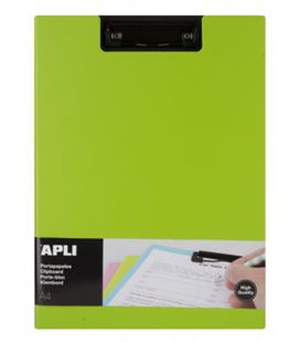 Carpeta miniclip escote a4 bolsa interior foam verde pistacho apli 17207 - 17207