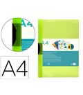 Dossier pinza pp a4 30hj verde translucido liderpapel dp07 29323