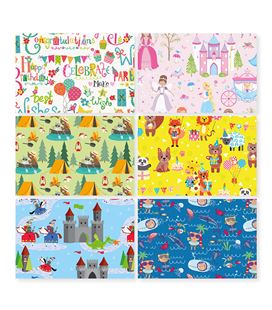 Papel regalo 70cmx2m rollo infantil eurocinsa 48-0002 - 480002