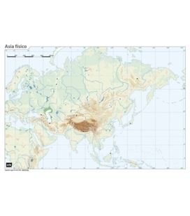 Mapa mudo asia fisico erik mm0126 - 21601097