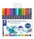 Rotulador doble punta fibra acuarelable c.18 staedtler 3001 tb18 - 3001 TB18 02