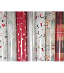 Papel regalo 70cmx2m rollo navidad eurocinsa 48-2038 - 48-2038