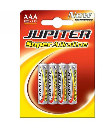 Pilas alkalina lr03 aaa blister 4 unidades jupiter 0403009 - 040309