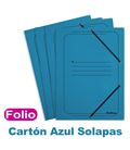 Carpeta goma solapa fº carton azul kathay grafoplas 864904030 - 86490430