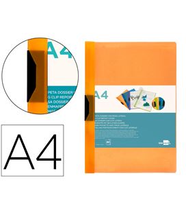 Dossier pinza pp a4 30hj naranja liderpapel dp05 29321