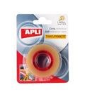 Cinta adhesiva 19mmx33m transparente apli 11166 - 11166