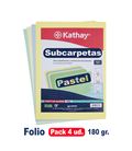 Subcarpeta fº 180grs colores pastel surtido c.10 kathay grafoplas 86173099 - 86173099