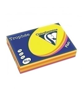 Papel a4 80g 500h surtido fluor clairefontaine trophee 1705sc 170504