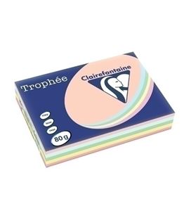 Papel a4 80g 500h surtido pastel clairefontaine trophee 1703c - 12701275