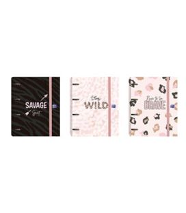 Carpeta clasificador 4 anilla a4+recambio animal print surtido oxford 40017 - 400171447