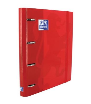 Carpeta clasificador 4 anilla a4+recambio european rojo oxford 400109186 - 400109186