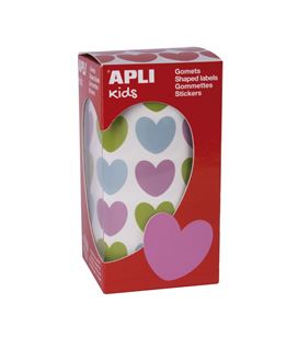 Gomet rollo corazones 20x18mm colores surtidos apli 16796 - 16796