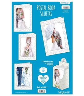 Postal boda siluetas arguval 42371 - 42371