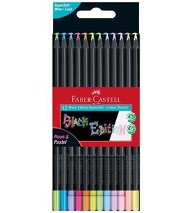 Pintura madera black edition c12 neon y pastel faber-castell 116410 - 116410