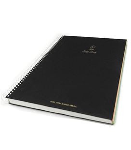 Cuaderno a4 5x5 120h 100grs microperforado negro first class pacsa 16029