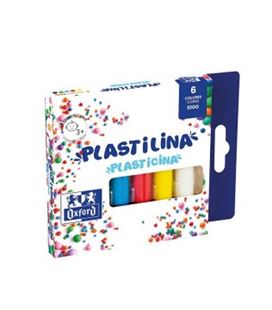 Plastilina 6 colores 100gr oxford 400175706 - 400175706