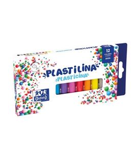 Plastilina 12 colores 200gr oxford 400175707 - 400175707