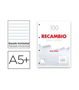 Recambio 4º 4 anillas rayado 100h 60grs pacsa 21079 - 210794