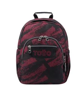 Mochila escolar tiza roja totto ma04eco018-2310j-5c5 - MA04ECO018-2310J-5C5