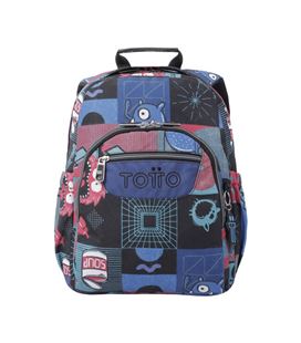 Mochila escolar cyber monstruos totto ma04eco018-2310j-6jp - MA04ECO018-2310J-6JP