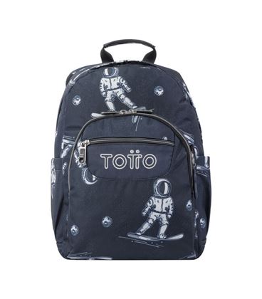 Mochila escolar estampado astronaturas totto ma04eco018-2220j-5ji - MA04ECO018-2220J-5JI