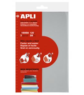 Forro libro ajustable 3u 28cms apli 16956 - 16956