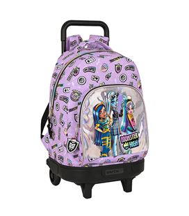 Mochila con carro compact extraible monster high "best boos" safta 622340918 - 622340918