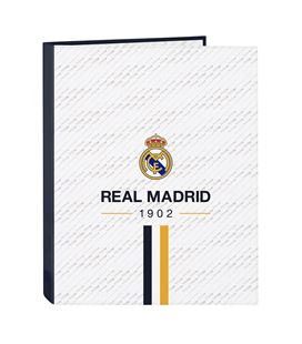 Carpeta fº 4 anillas mixtas real madrid 1ª equip. 23/24 safta 512354067 - 512354067