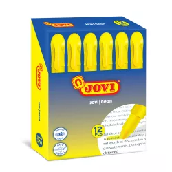 MARCADOR FLUORESCENTE CERA AMARILLA BOLIGRAFO JOVI NEON 1817