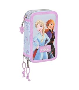 Estuche con pinturas y rotuladores triple 36pcs frozen "believe" safta 412315857