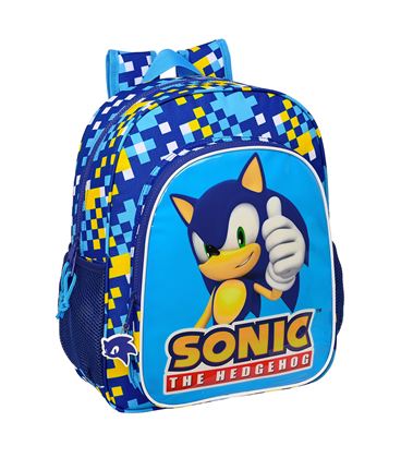 Mochila junior adapt.carro sonic "speed" safta 612395640 - 612395640