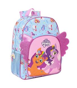 Mochila escolar 33cm adapt.carro my little pony "wild & free" safta 612335 - 61235180