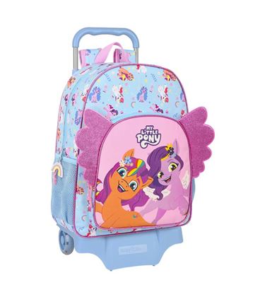 Mochila con carro escolar my little pony "wild & free" safta 612335160 - 612335160