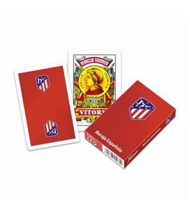 Baraja cartas naipe español atletico madrid c.40 fournier 10020489 - 10020489