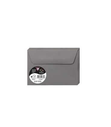 Sobre 114x220mm 120gr gris acero 20u clairefontaine 5636c - 26401174