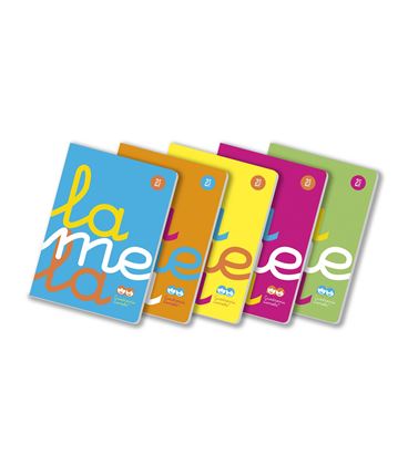 Cuaderno a4 2,5mm 50h 70g cuadrovia t.plastic fluor surtido lamela 06a4p02 - 06A4P02