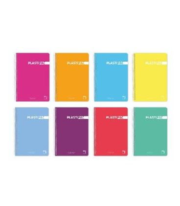 Cuaderno cuarto 80h 90g horizontal plastipac surtido pacsa 16569 - 16569