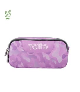 Estuche doble camuflaje rosa totto ac52eco003-2316z-9i8 - AC52ECO003-2316Z-9I8