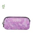 Estuche doble camuflaje rosa totto ac52eco003-2316z-9i8