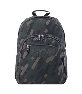 Mochila escolar adap carro camuflaje totto ma04eco021-2210n-3dl - MA04ECO021-2210N-3DL